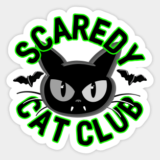 Scaredy Cat Club Memeber Sticker